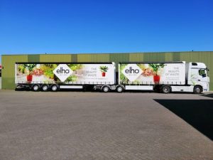 Dollevoet Transporteur voor Elho met nieuwe vrachtwagens